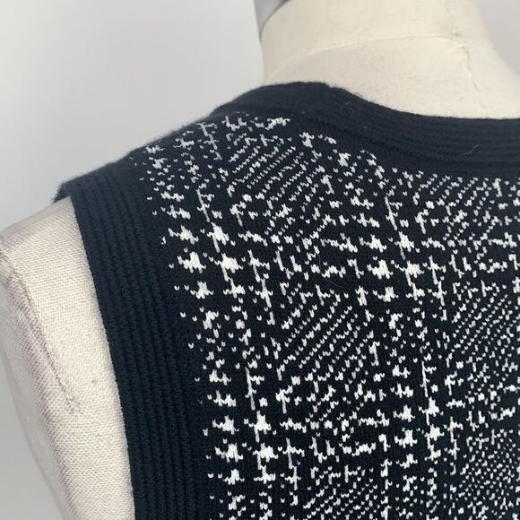 Kate Spade NWT black plaid knit fit flare dress - Picture 7 of 11